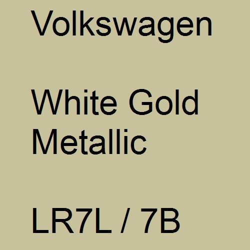 Volkswagen, White Gold Metallic, LR7L / 7B.